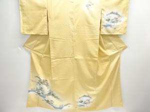 寺塔風景模様刺繍訪問着